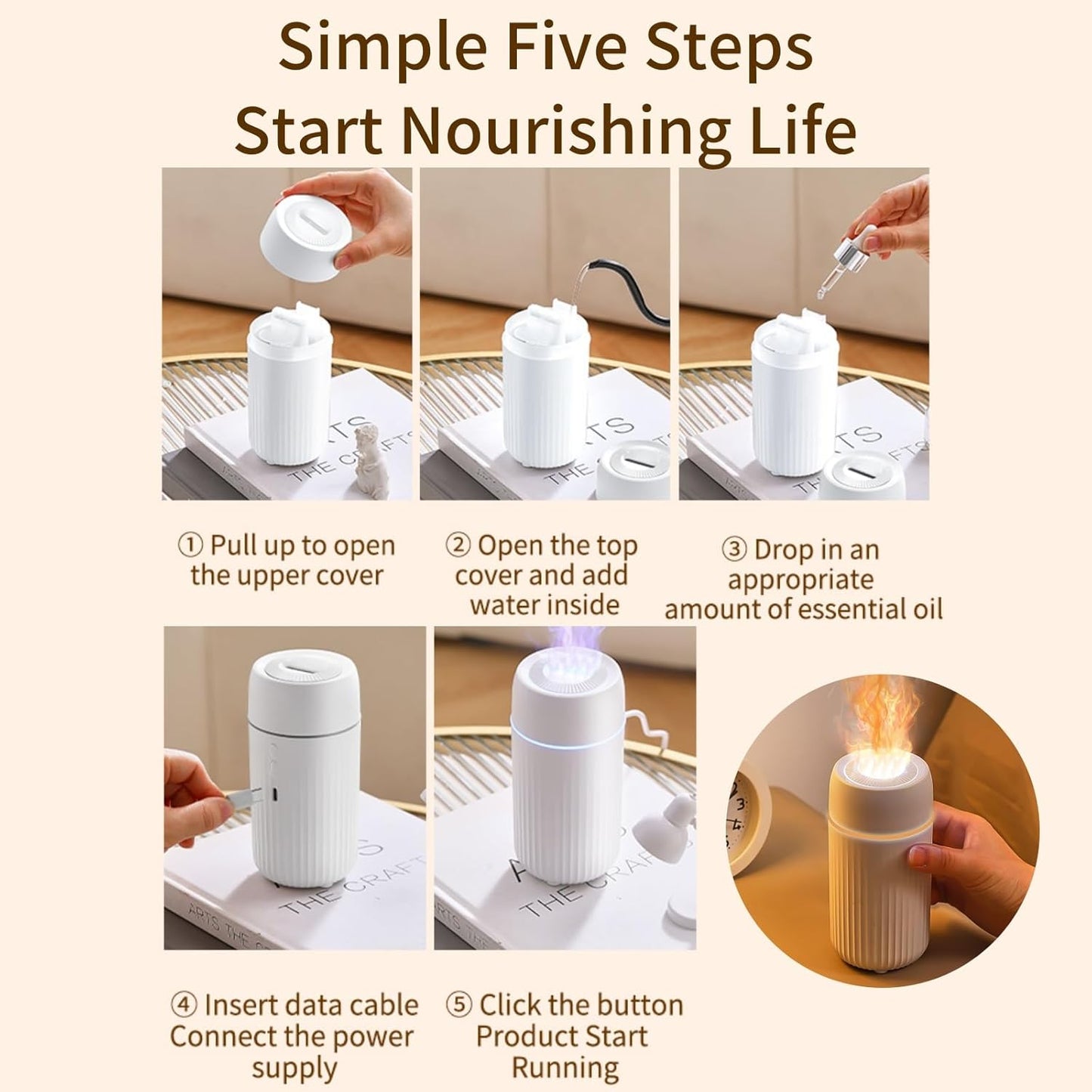 Flame Aroma Diffuser Automatic Sprayer